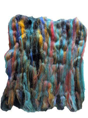 Hand Carded Corriedale Wool Batt 100g - Habitat