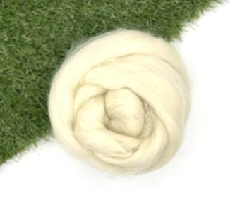 Galway Wool Roving 100g - Natural White