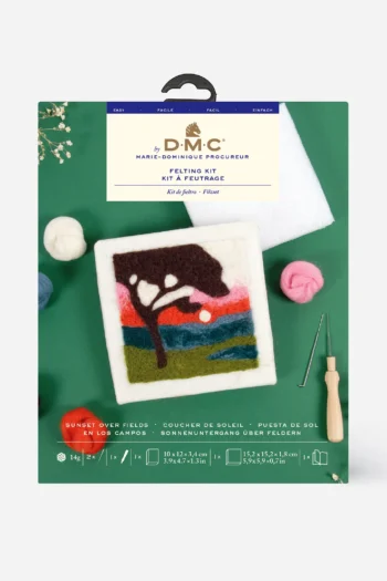 DMC Sunset Over Fields Easy Needle Felting Kit