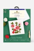 DMC Hollyhocks Easy Needle Felting Kit